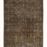 District Loom 1900s Antique Persian Lilihan Scatter Rug 3'11" x 6'5"