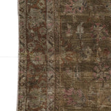 District Loom 1900s Antique Persian Lilihan Scatter Rug 3'11" x 6'5"
