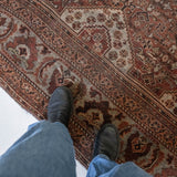 District Loom 1910s Antique Persian Shiraz Area Rug 10'11" x 16'8"