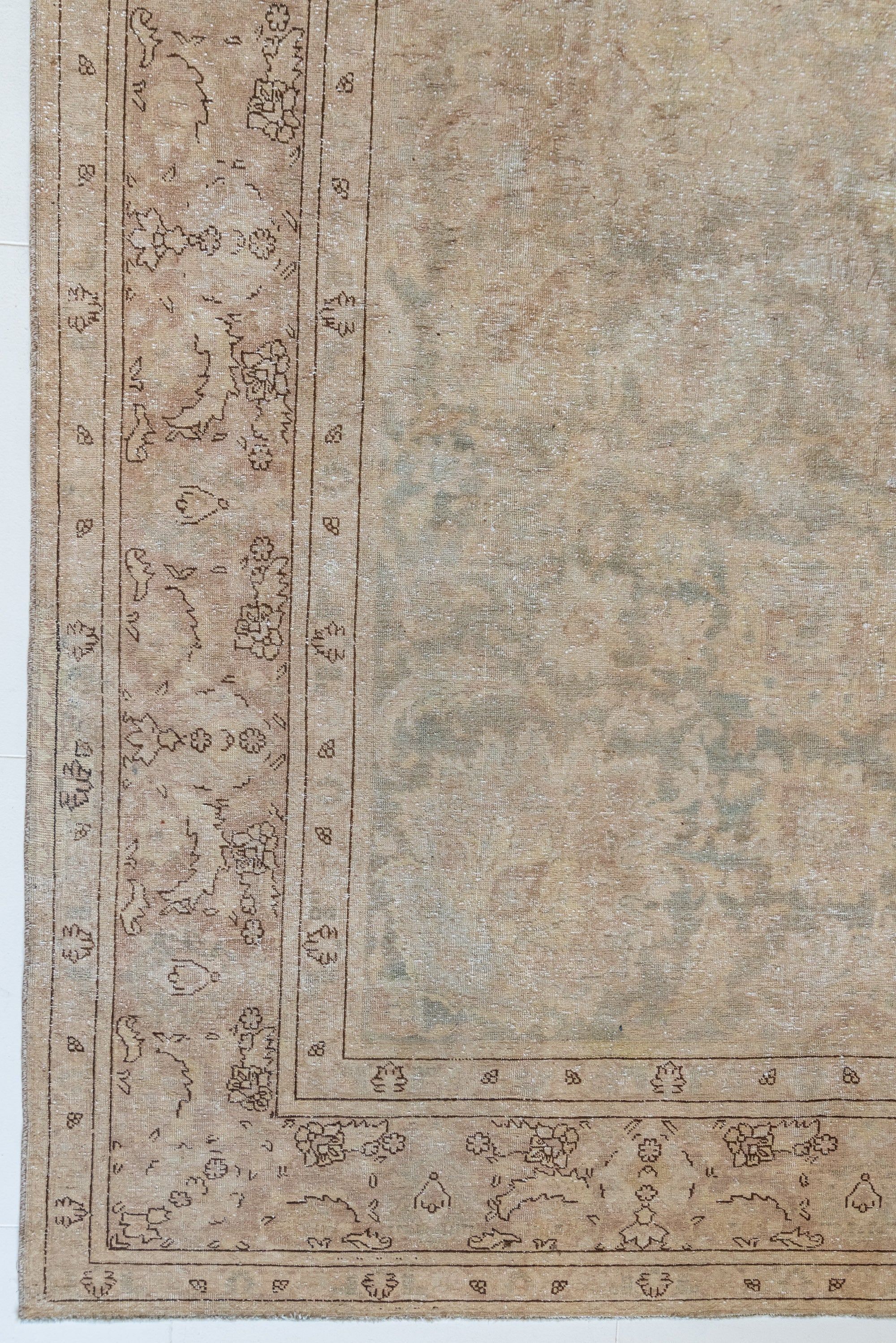 District Loom 1920s Antique Persian Tabriz Area Rug 9'5" x 12'9"