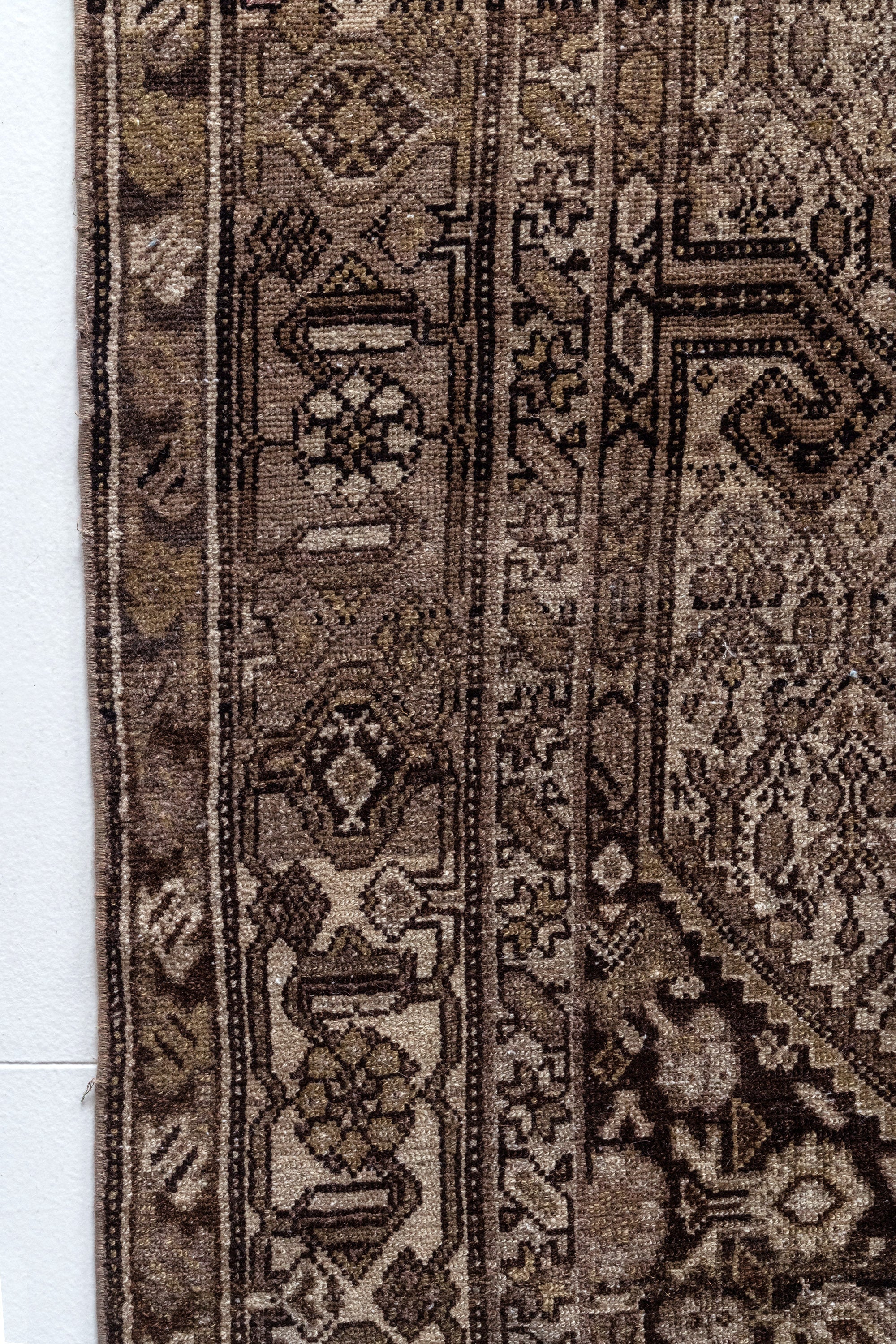 District Loom 1940s Vintage Persian Malayer Wide Runner Rug 5'4" x 11'8"